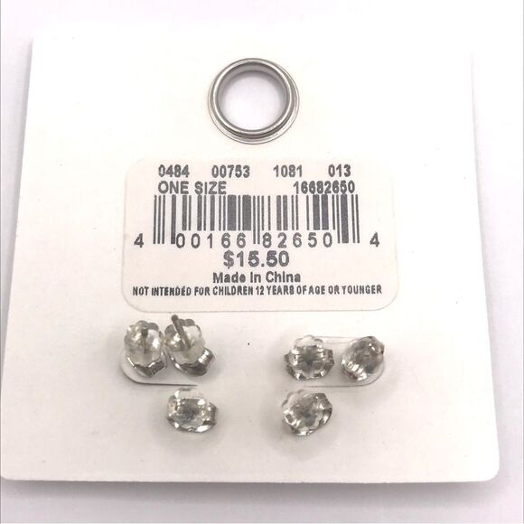 American Eagle Outfitters Minimalist Silver Stud Earrings Set - Picture 4 of 5